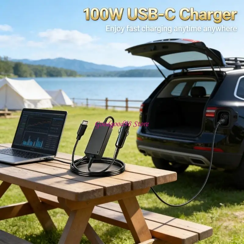 100W PD Type C Car Cable Fast Charging For Laptop ABS Metal Material
