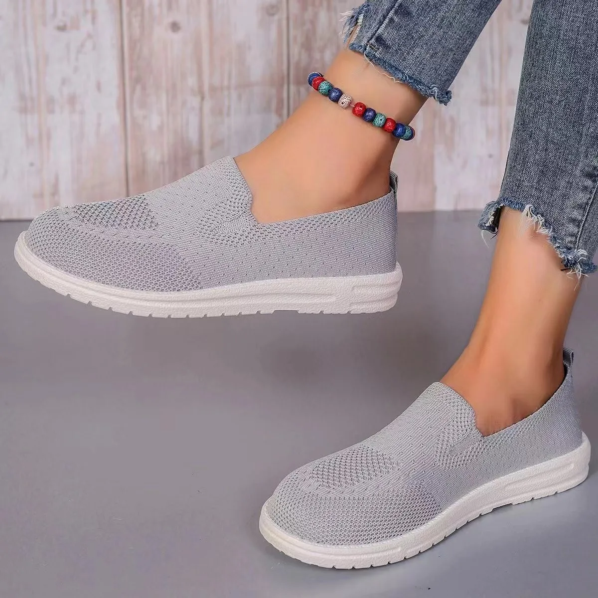 

2025 new foreign trade fashion large size women's casual single shoes temu simple comfortable soft women's shoes