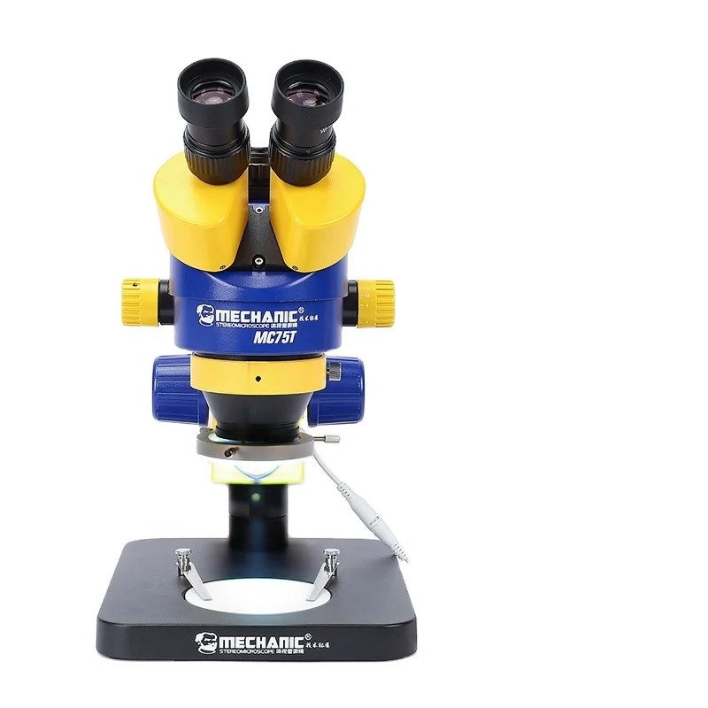 MECHANIC Trinocular Stereo Microscope Industrial Grade MC75T-B1 Large Wide Angle Camera For Phone Repair Microscope