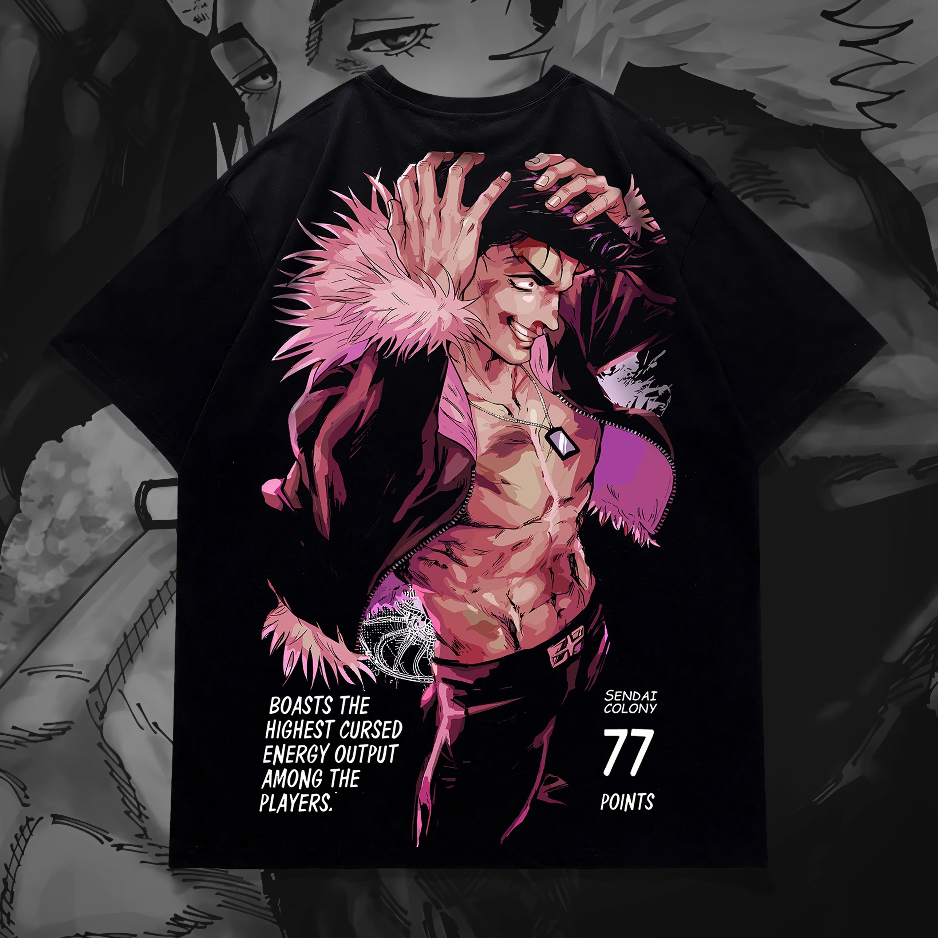 2026 Summer Jujutsu Kaisen Retro Cosplay T-shirt Men's Super Casual Cotton Printed Short-sleeved Unisex Children's Sports Shirt