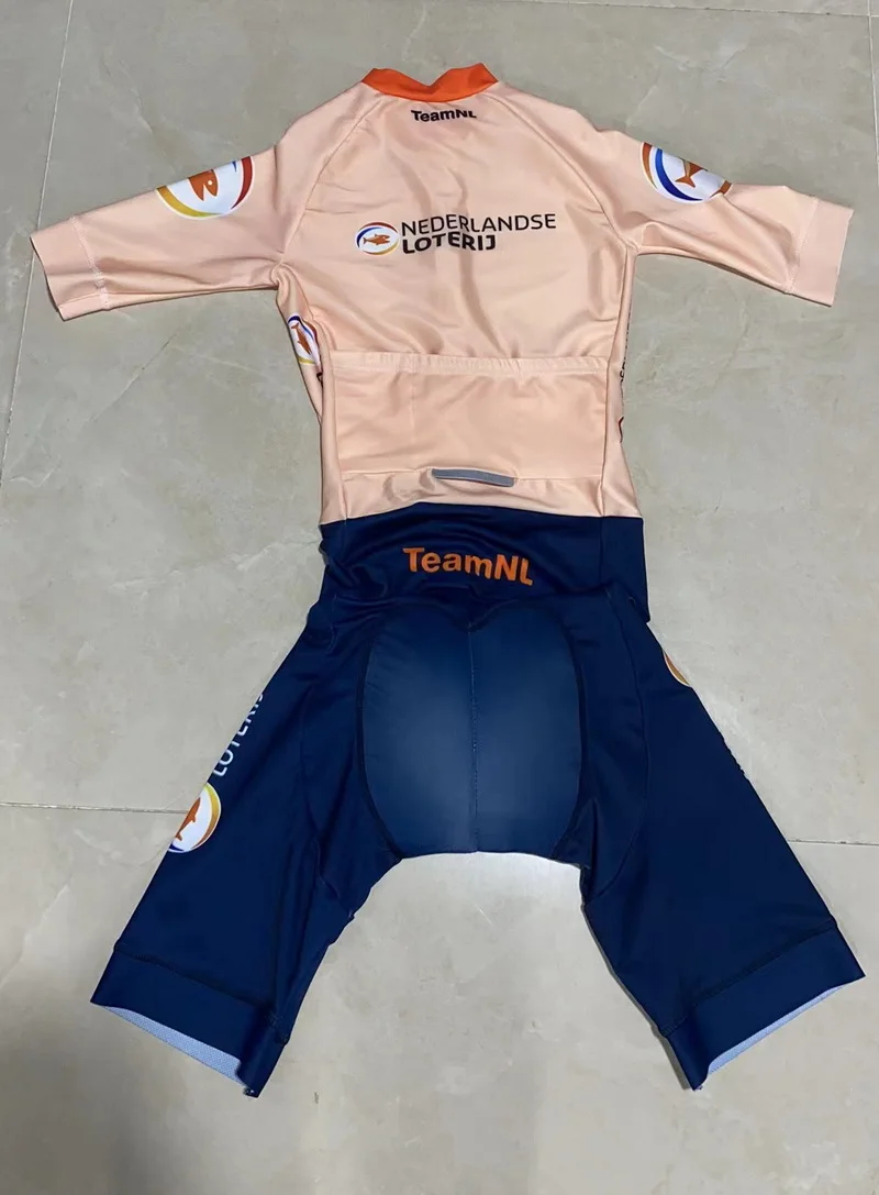 LASER CUT Skinsuit NETHERLAND DUTCH TEAM Bodysuit SHORT Cycling Jersey Bike Bicycle Clothing Maillot Ropa Ciclismo