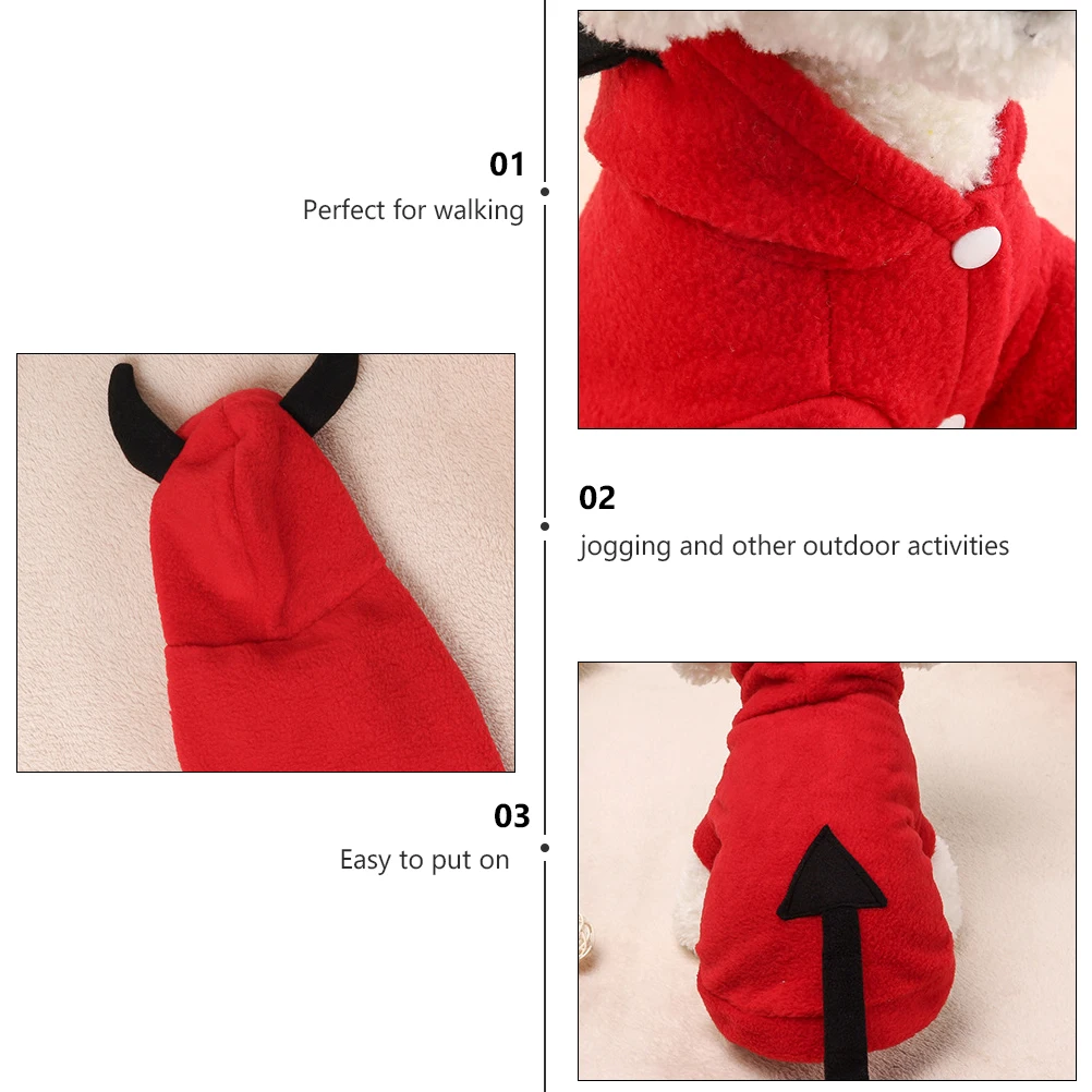 

Stereoscopic Pet Costume Halloween Clothes Puppy Comfortable Easy Put On Outdoor Walking Jogging Party Photo Occasion Dog