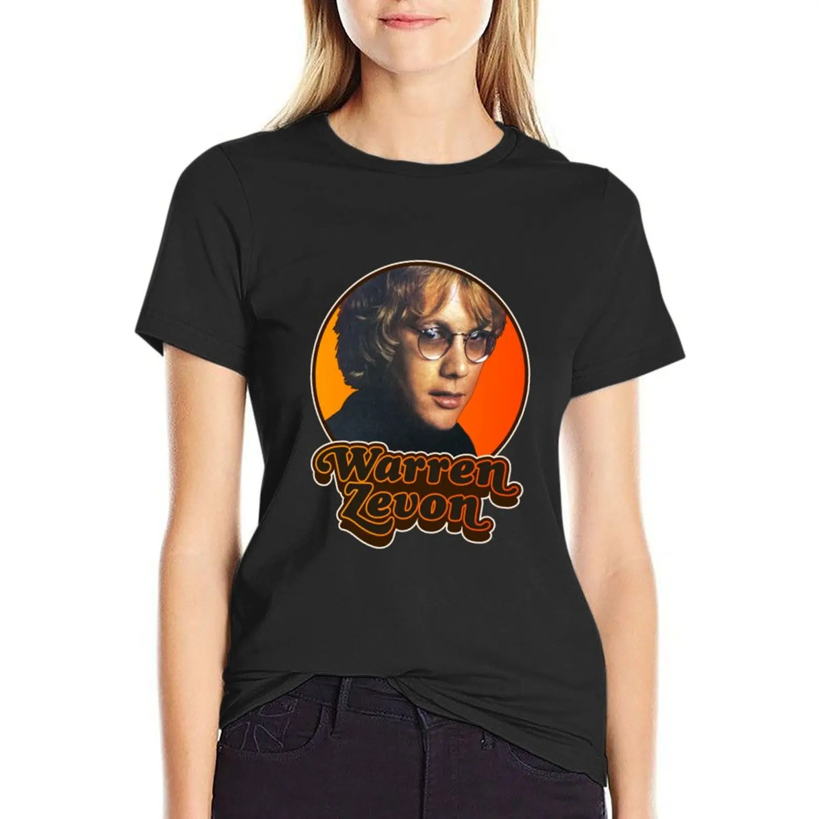 Warren Zevon T-Shirt tops summer clothes tshirts for Women