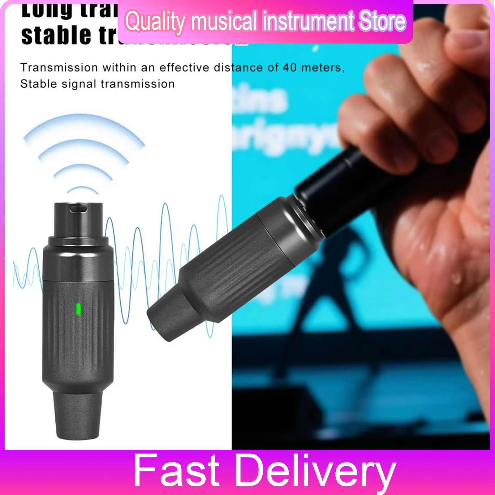 

Беспроводная микрофонная система IRIN ARC2, 7-канальный разъем XLR, микрофонный адаптер, беспроводной UHF динамический передатчик, приемная система