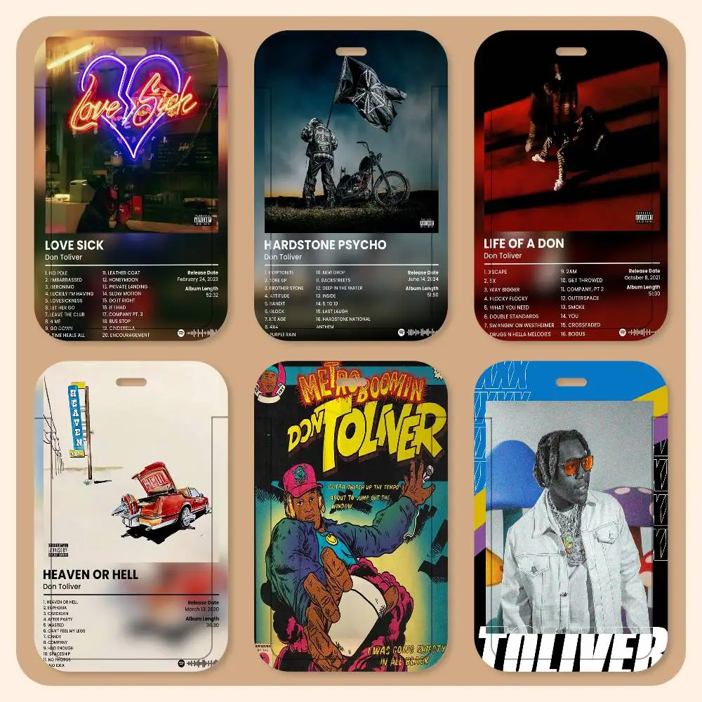 

Hip Hop Singer Don Toliver Love Sick Lanyard Card Holders Student ID Card Holders Neckband Card Holders Accessories Gifts