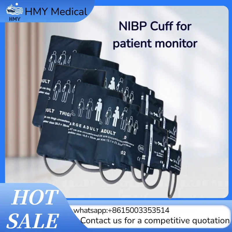 6 sizes available Neonatal Infant Child Adult For Blood Pressure Monitor Universal Cuff Plastic/Metal Connector