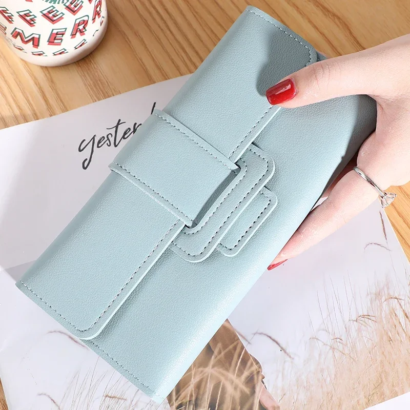 Women Wallet Cardholder Coin Purses Clutch Phone Credit Card Holder Ladies Luxury Large Capacity Leather Bag with Zipper