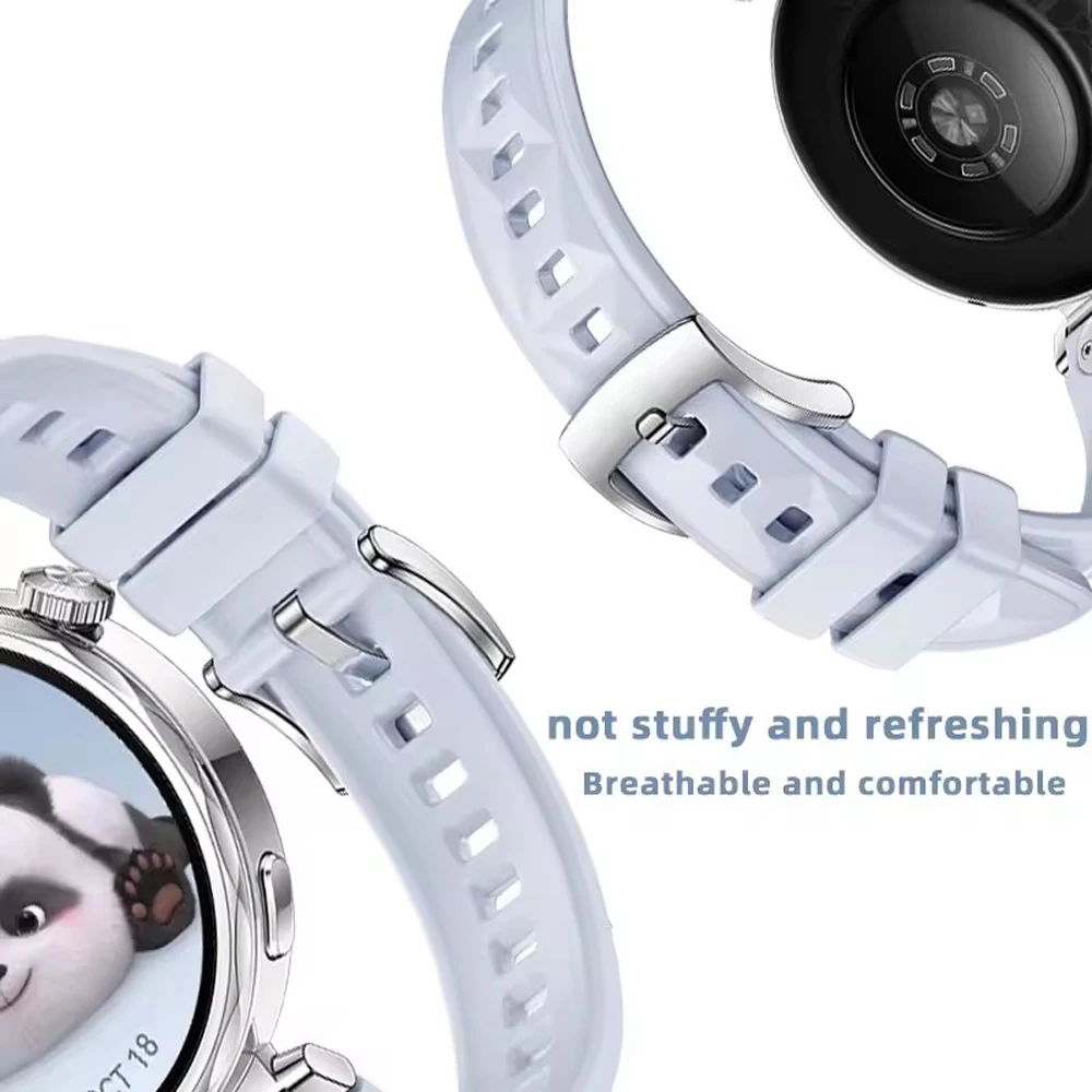 화웨이 워치 GT5 41mm GT5pro 42mm, 가민 베누 2S 3S 포러너 265S 255S 여성용 18mm 실리콘 스포츠 밴드