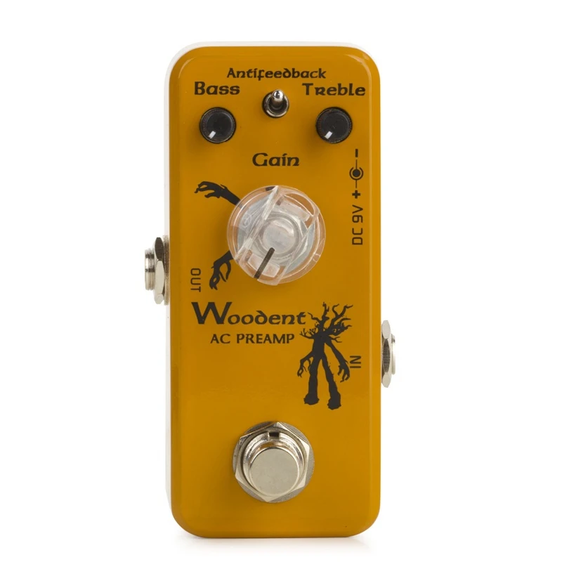 Movall MP-318 Woodent AC Preamp Acoustic Guitar Effect Pedal True Bypass Acoustic Guitar Parts & Accessories