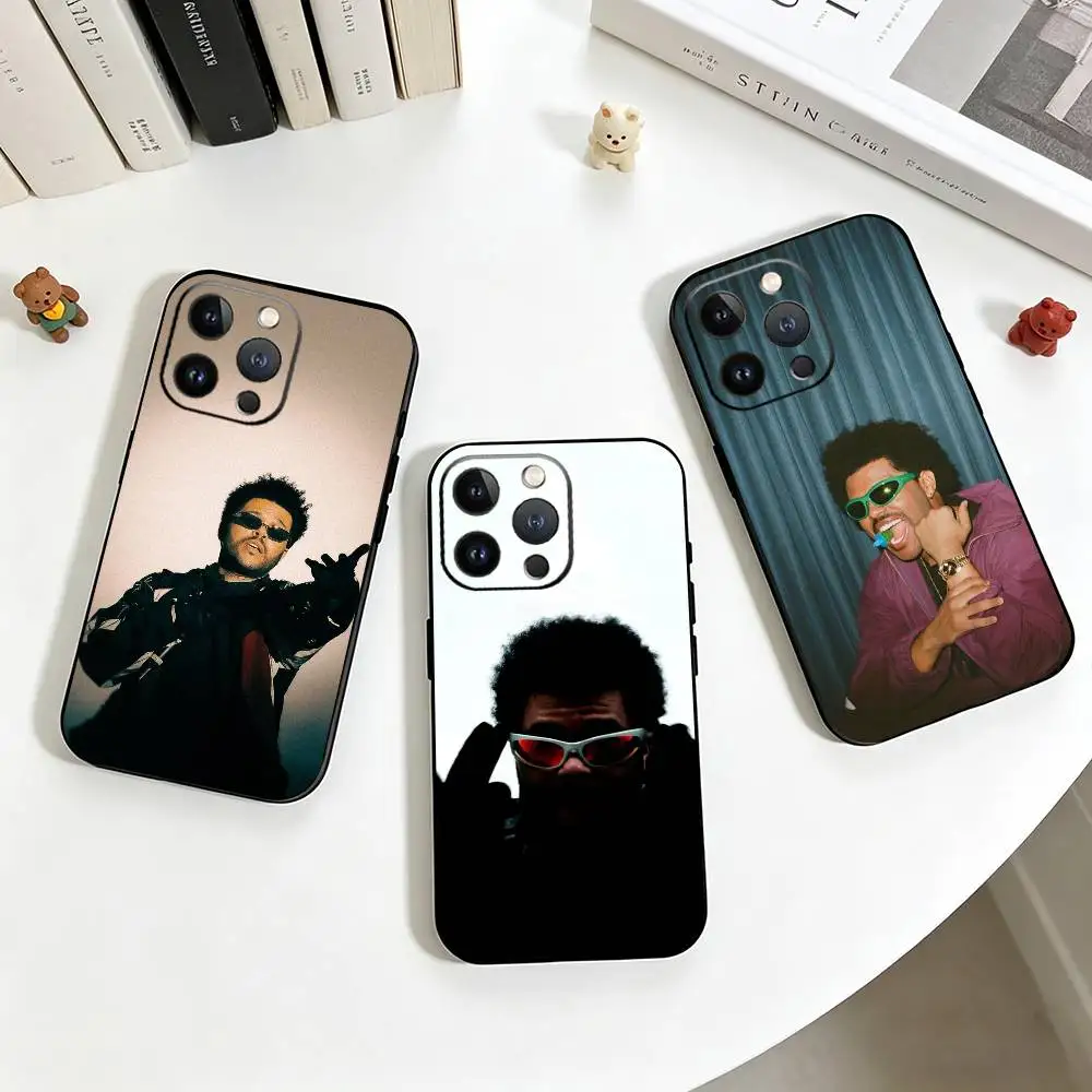 

Retro The Weeknd Graphic Phone Case For iPhone 17,16,15,14,13,12,11 Plus,Pro Max,XS,Soft Silicone Black Cover