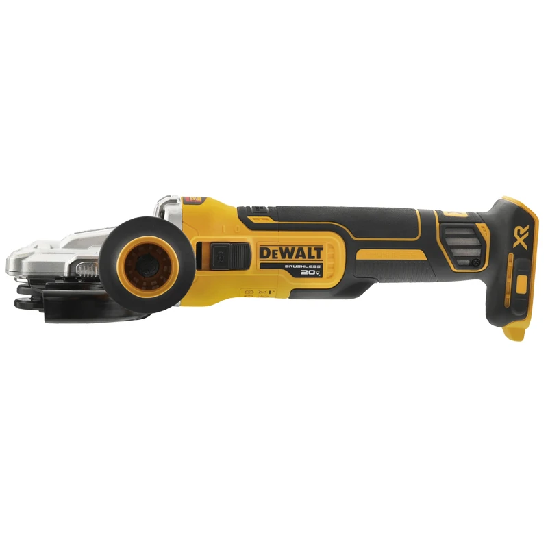 DEWALT DCG405FN Cordless Brushless Flathead Angle Grinder 125mm Grinding Machine Side Handle Greater Comfort Power Tool