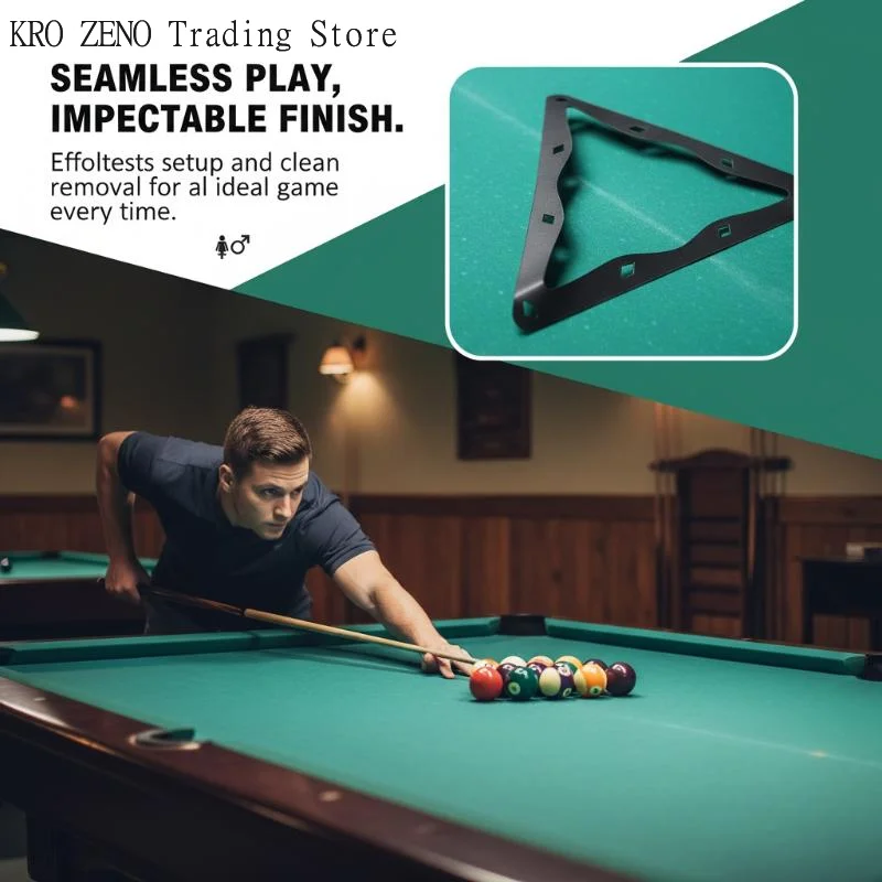 Billiards Magic Ball Rack Triangle 9 Balls Magic Rack Holder Sheet Billiards Table Pool Positioning Accessories For 9-Ball Games