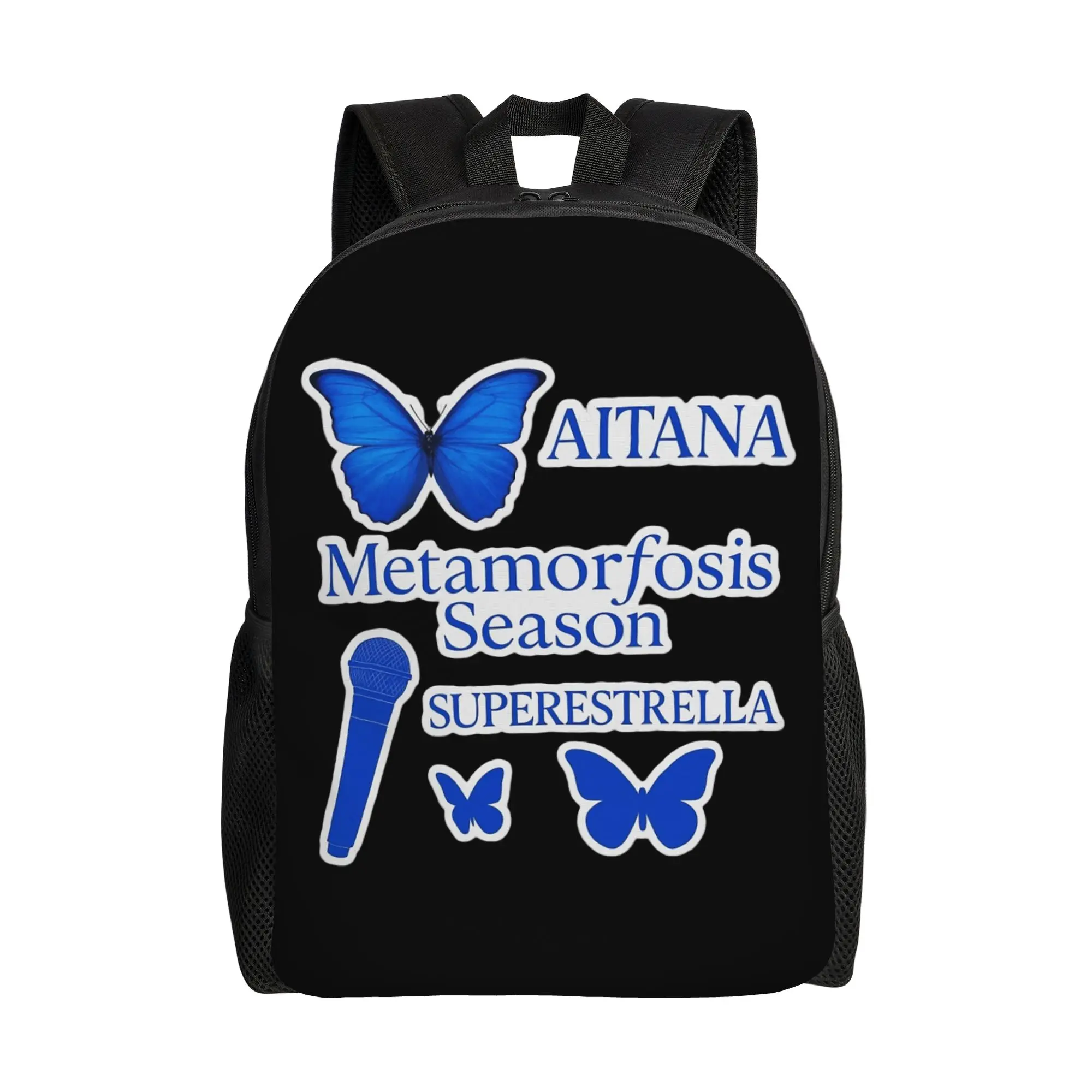 

Singer Aitana Cuarto Azul Tour Fashion Backpack Sports High School Work Daypack for Men Women Laptop Canvas Bags