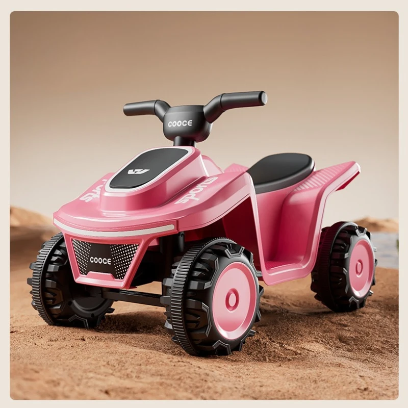 4 ล้อชายหาดรถนั่งไฟฟ้าพร้อมไฟ LED และเพลง 24V เด็ก Quad BIKE Heavy-Duty Off-Road ของเล่นรถ ‌