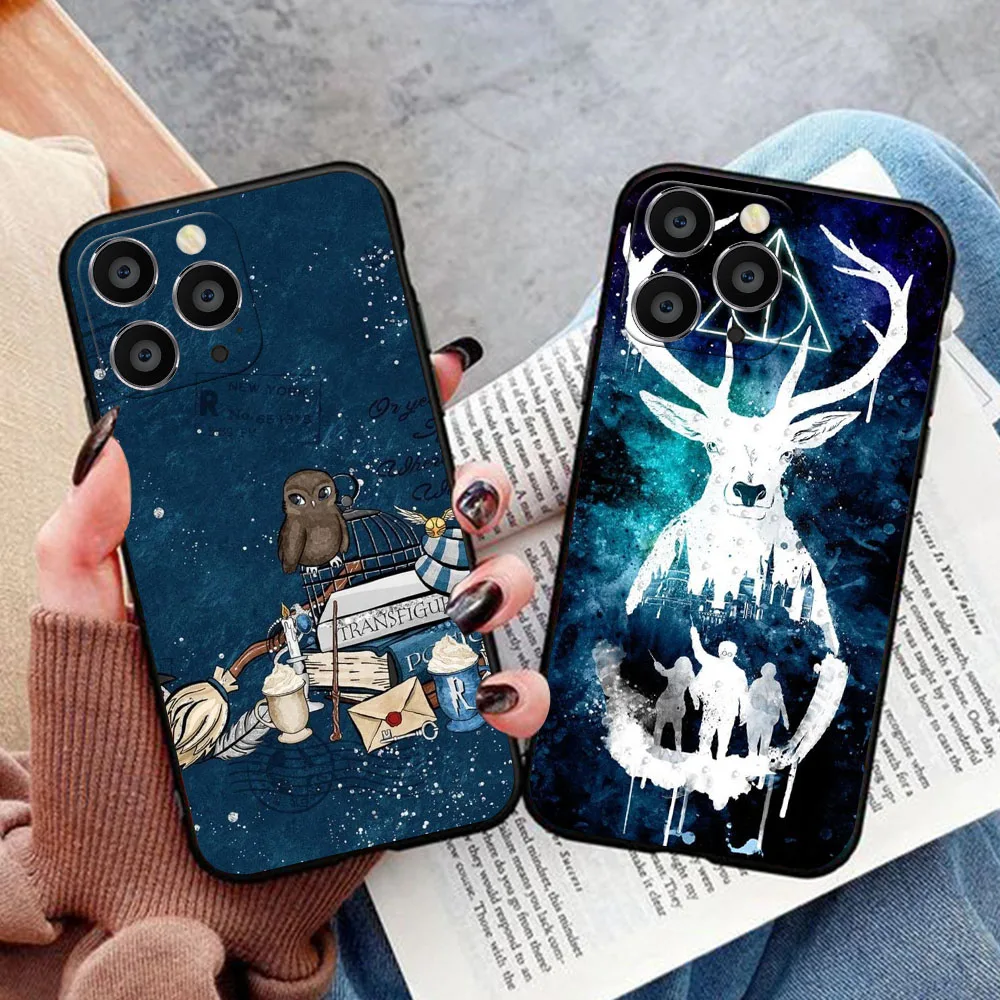 UR-5 Art Cool Harries Wand Potters Silicone Case For Samsung S20 S21 S22 S23 S24 FE Ultra Lite Plus