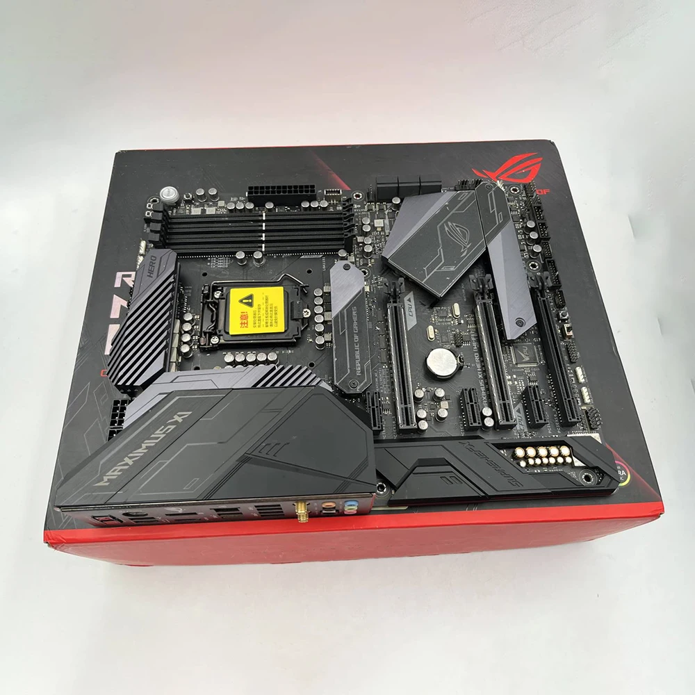 Imagem -02 - Placa-mãe Desktop para Asus Rog Maximus xi Z390 Lga1151 Ddr4 64gb Atx Pci-e 3.0 Wi-fi