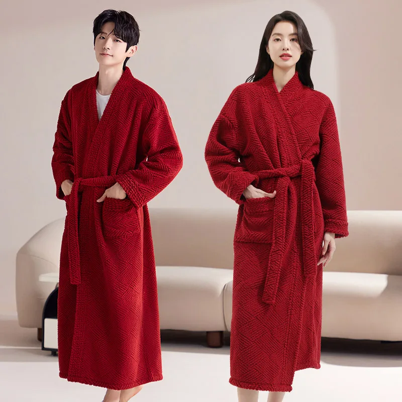 hommes-hiver-epais-corail-polaire-robes-vetements-de-nuit-femmes-col-en-v-longue-robe-de-bain-vetements-de-maison-peignoir-nouveaute-cadeau-de-noel