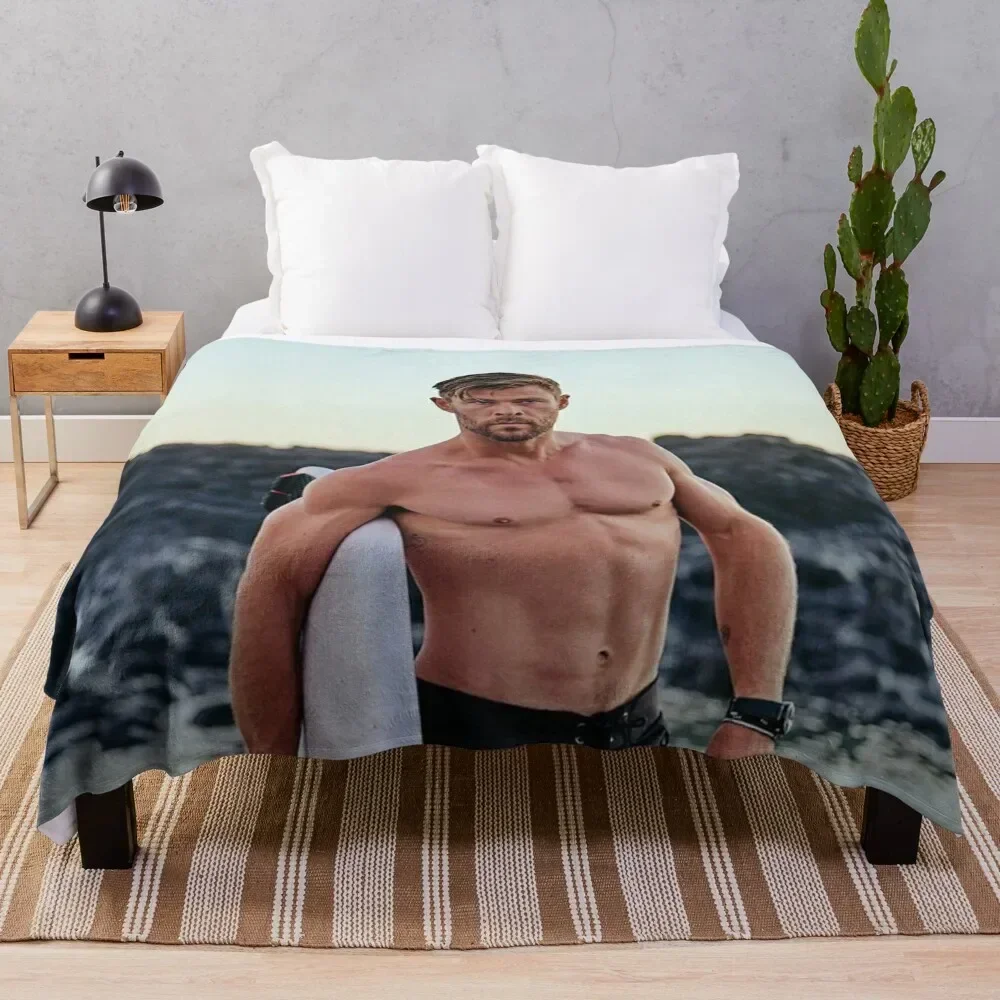 

Chris Hemsworth Throw Blanket Flannel For Decorative Sofa Blankets For Bed Luxury St Blankets