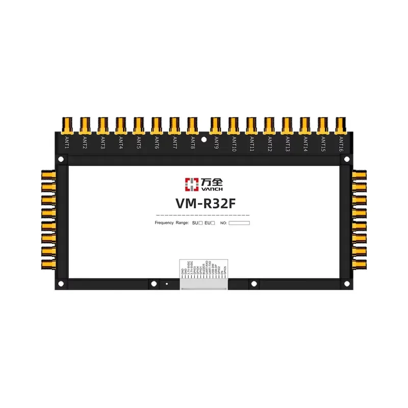 Vanch 32-Port UHF RFID Reader Module 32 860-960MHz Frequency EPC Class1 Gen2 Protocol 1-15m Reading Distance Fudan