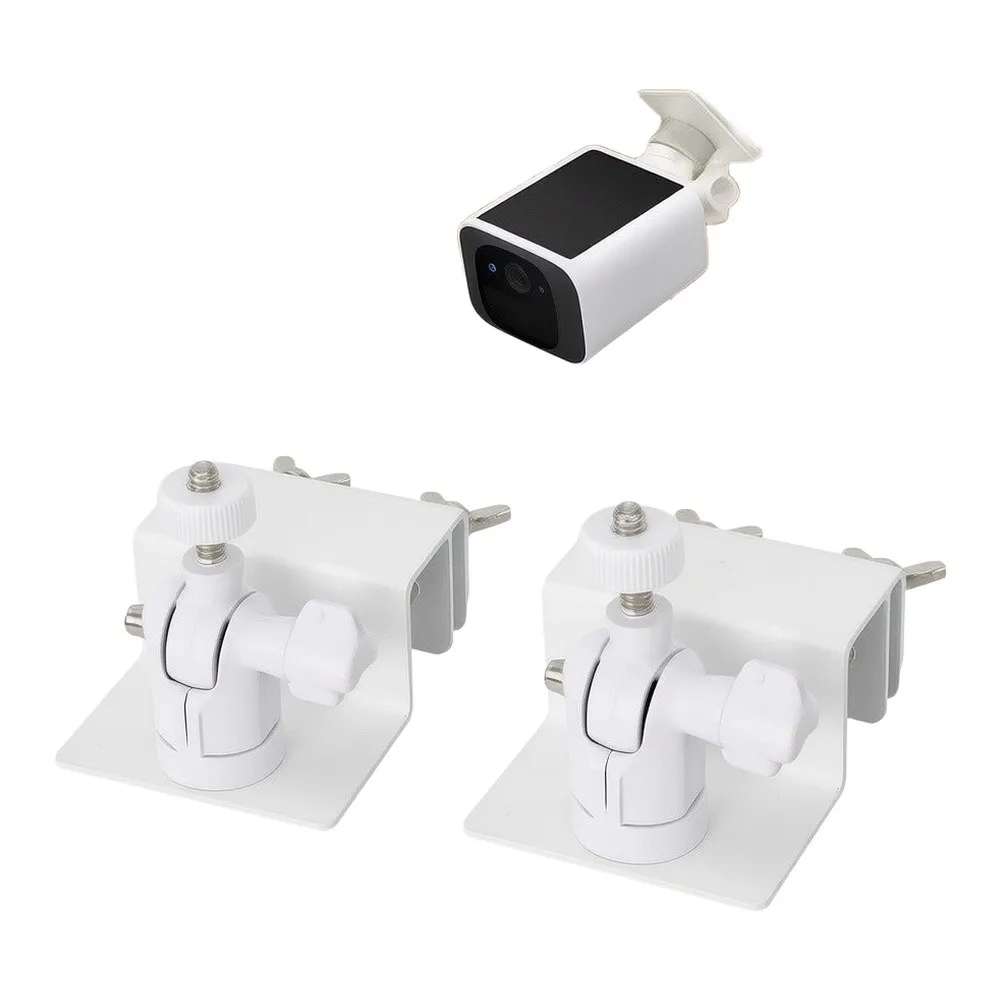 Adjustable Aluminum Gutter Railing Bracket For 1/4 Inch Security Camera & Solar Panel Mount No-Drill Clamp Outdoor Hardware