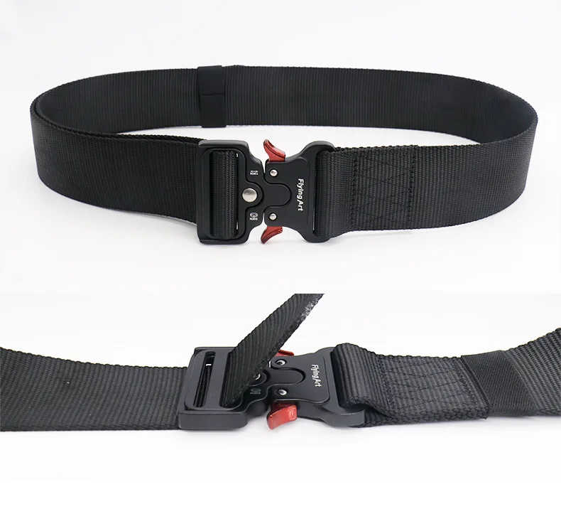 5.0 CM Wide Belt for Men Large Size 125 135 145 155 165cm Army Tactical Military Nylon Waist Belts Quick Release Magnetic Buckle