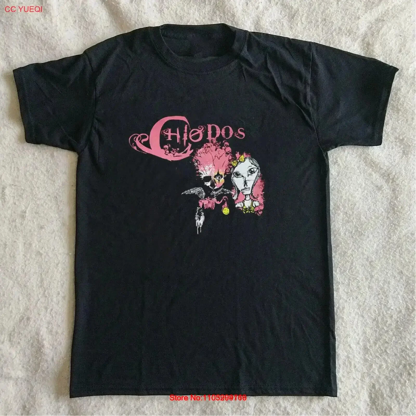 

Chiodos Band Black T Shirt Full Size S 5XL SE585 vintage Washed streetwear Unisex fashion graphic Versatile Slightly Stretched