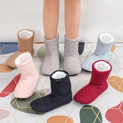 Mntrerm Winter Warmth Postpartum indoor Slippers for Women Indoor Floor Quiet Idea Cloth Soft Cotton Boots for Couples