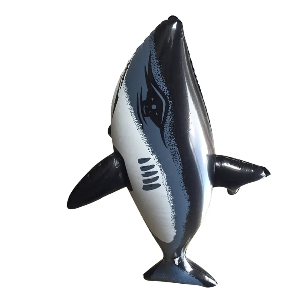Inflatable Shark Cartoon Large PVC Pool Float Decoration Summer Beach Pool Party Floating Sea Animal Inflatable Animals