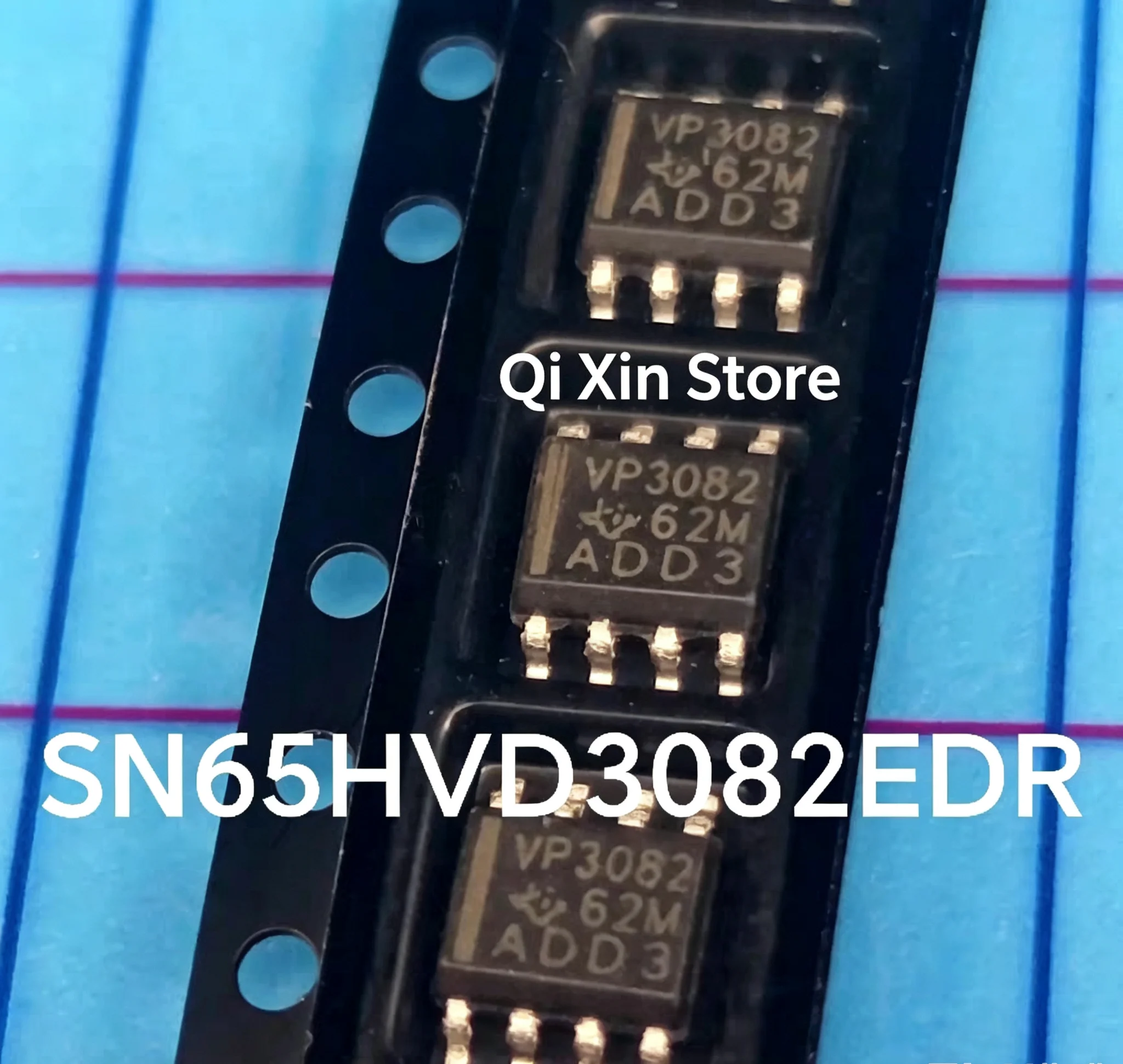 SN65HVD3082EDR  Silkscreen: VP3082  Brand new, factory-sealed, low-power RS-485 transceiver in SOIC-8 package