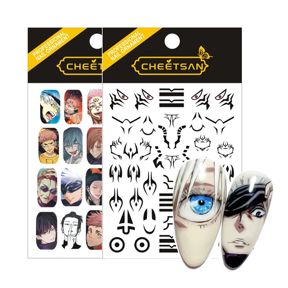 Newest ANIME  Jujutsu kaisen 3d nail art sticker decal nail silder TSC-108-310