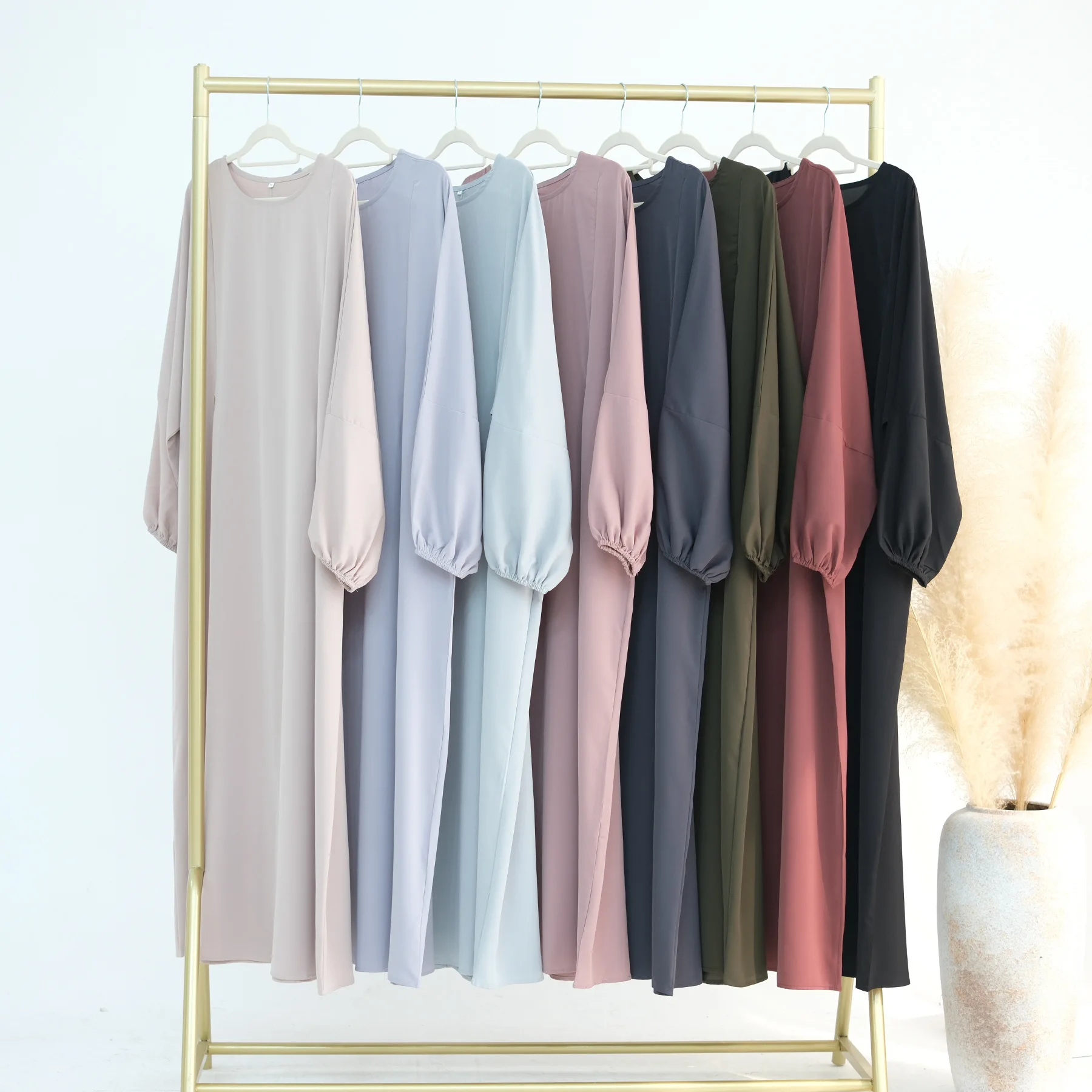 Muslim Fashion Abaya Dubai Breast Feeding Dress Islamic Abaya Turkish Arab Solid Robe Abaya Women Muslim Party Dresses Abayas