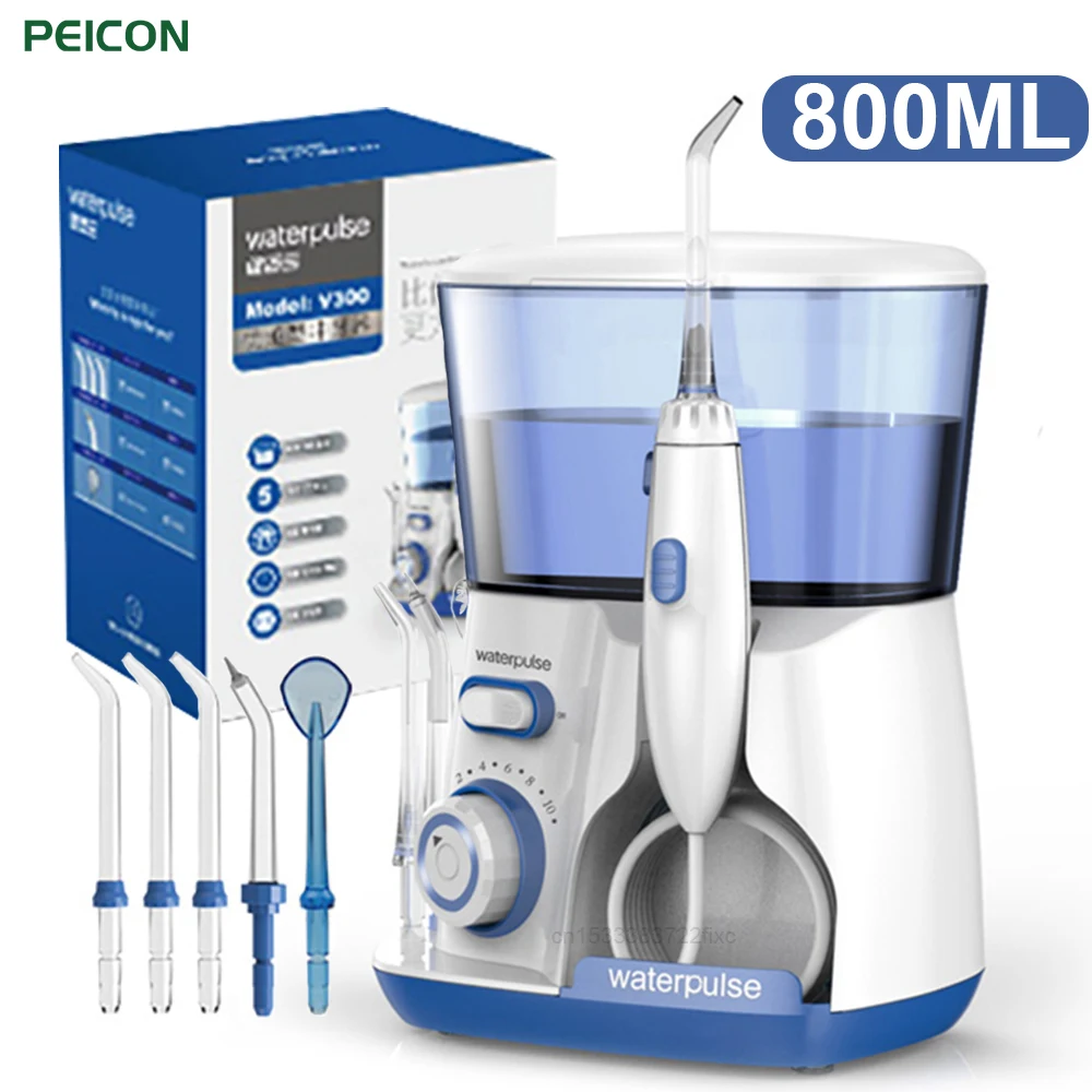 Oral Irrigator High Pressure Electric Water Flosser Oral Irrigator 800ML Dental Water Thread Deep Clean Teeth Cleaning Machine