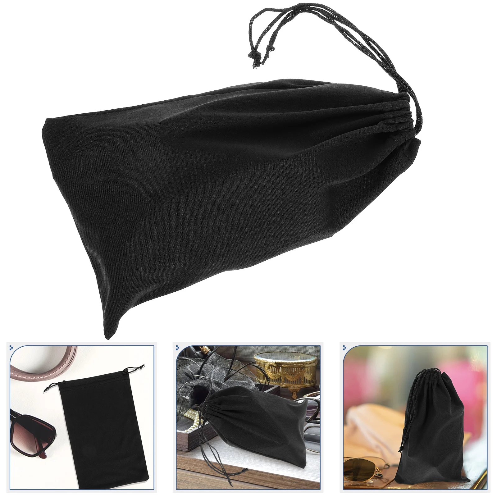 Ski Goggle Bag Glasses Drawstring Pouch Microfiber Outdoor Sunglasses Soft Bags Anti-scratch Travel Tote Organizer