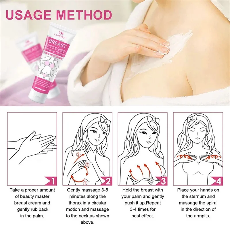 Effective Breast Enlargement Cream Breast Fast Growth Firm Lift Elasticity Chest Enhancer Cream Sexy Beauty Breast Care Products