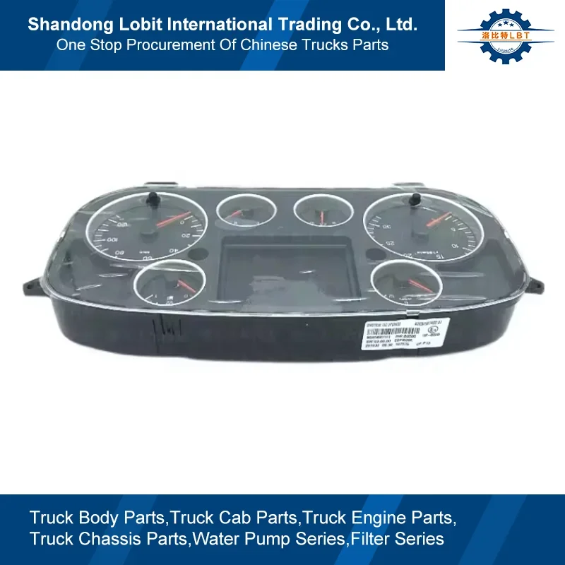 

X Sinotruk HOWO TX5 6x4 Tractor Truck Spare Parts Fuel Combination Instrument Dashboard Panel TFT Digital Dashboard WG9918581129