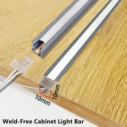 10mm Embedded LED Cabinet Light Removable Wardrobe Light Ultra-thin Aluminum Concealed Wine Cabinet Light with LED Light Strip