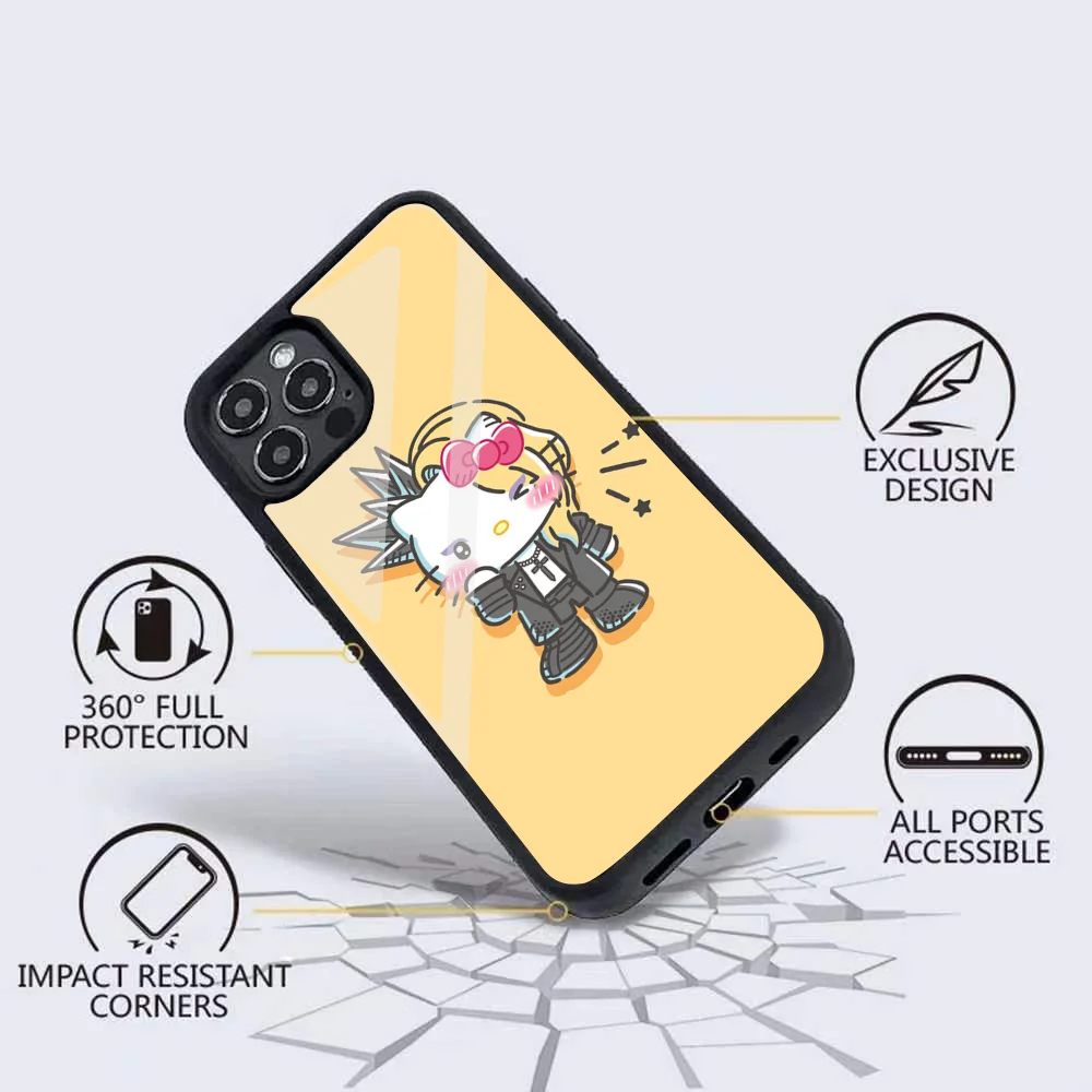 Y-Yoshikitty Telefoon Hoesje Voor Iphone 15 14 13 Pro Max 11 12 Mini Alex Spiegel Voor Magsafe Draadloze Oplaadhoes