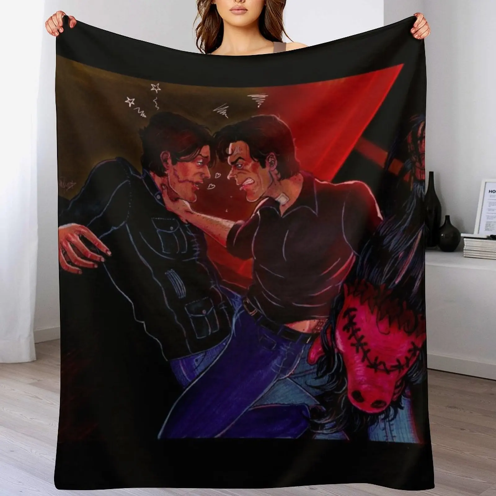 Hoffman VS Strahm Fight Throw Blanket Warm Plush Fuzzy Blanket for Living Room