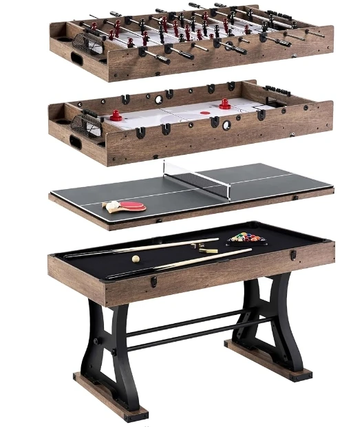 Multiple Styles Pool Tables with Complete Billiard Accessory Sets, Perfect for Family Game Rooms