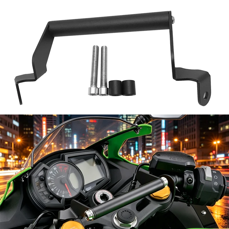 

For Kawasaki ZX25R Motorcycle GPS Phone Navigation Bracket Front Bar Phone Holder Mount Stand For Ninja ZX-25R ZX-SE 2021-2023