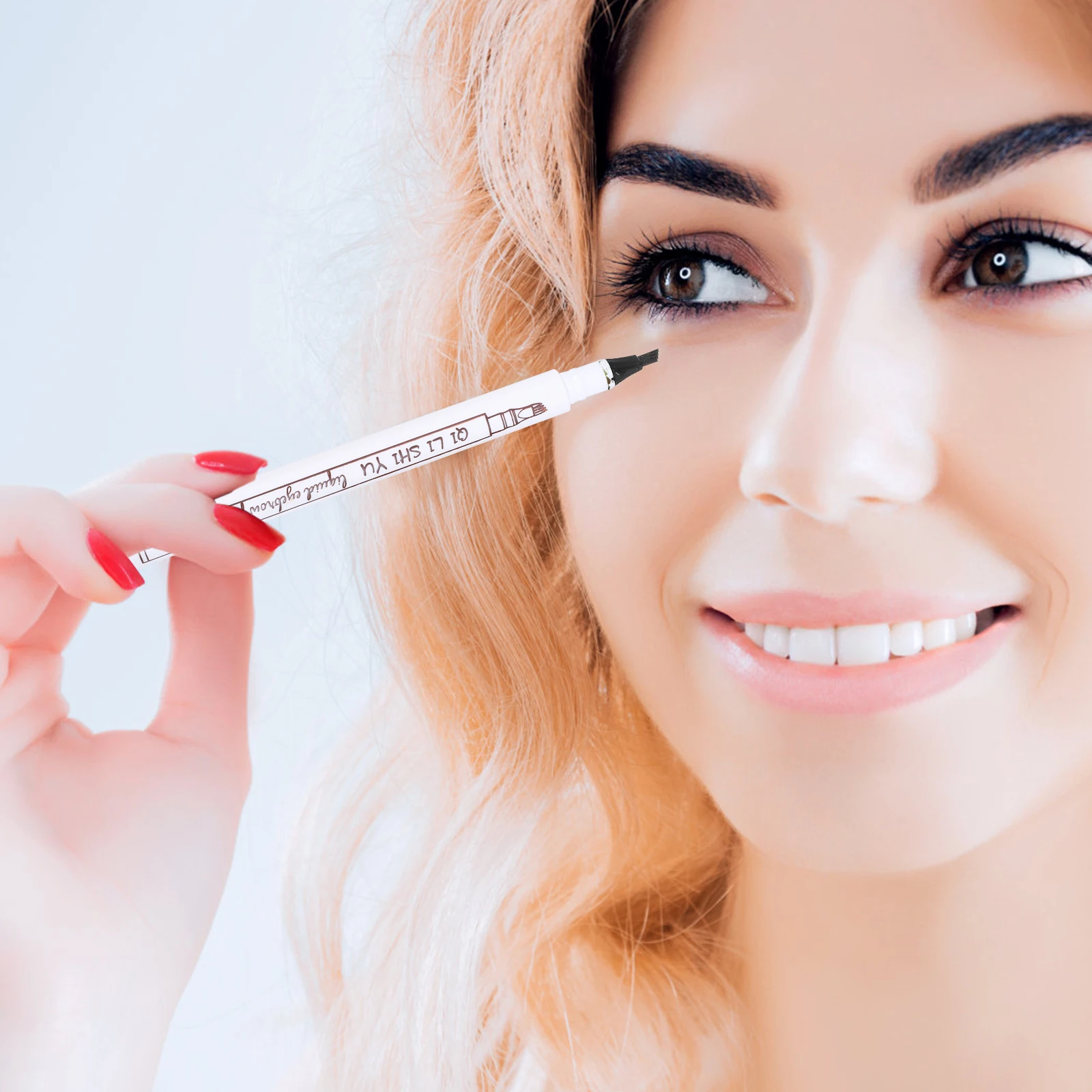 Juego de lápices de maquillaje para cejas, 2 uds., con punta de microtenedor, línea ultrafina, precisión, resistente al agua, de larga duración, Ideal para principiantes y