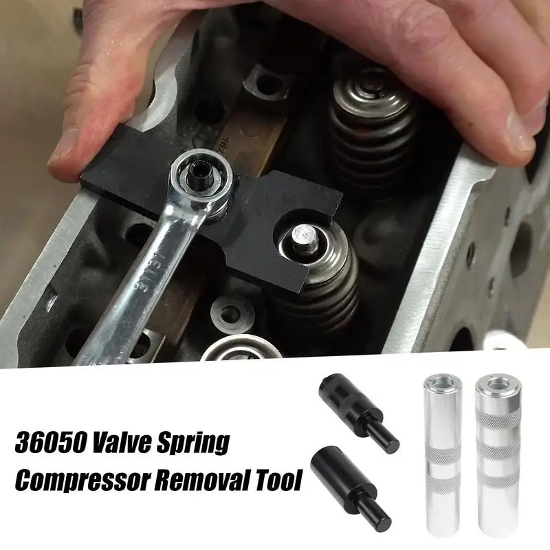 36050 Auto-Ventilfeder-Werkzeug, Werkzeug zum Entfernen der Ventildichtung, verstellbarer Ventilhalter-Entferner und Installations-Set, Werkzeug zum Entfernen des Halters