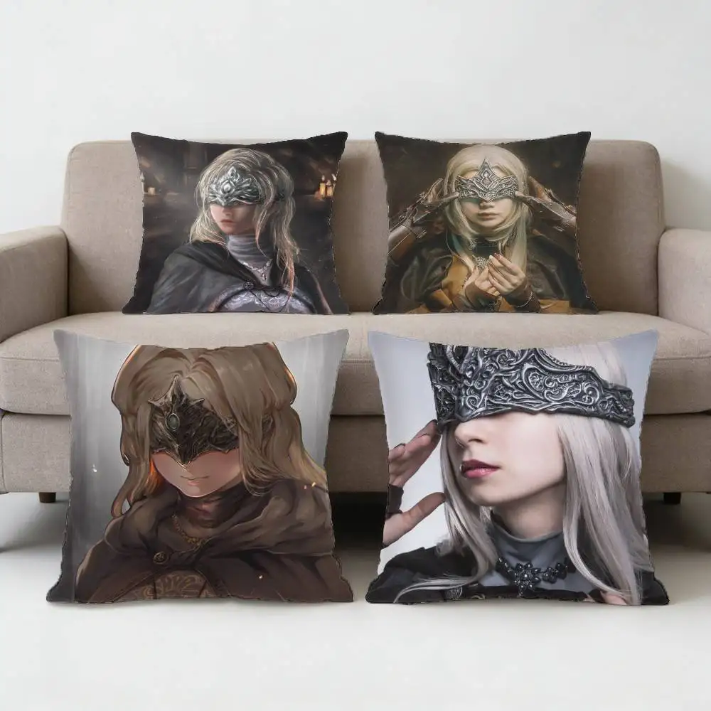 

Наволочка Game D-Dark S-Souls Fire Keeper, противоклещевая, с невидимой молнией, из шелковистого короткого плюша, чехол для диванной подушки