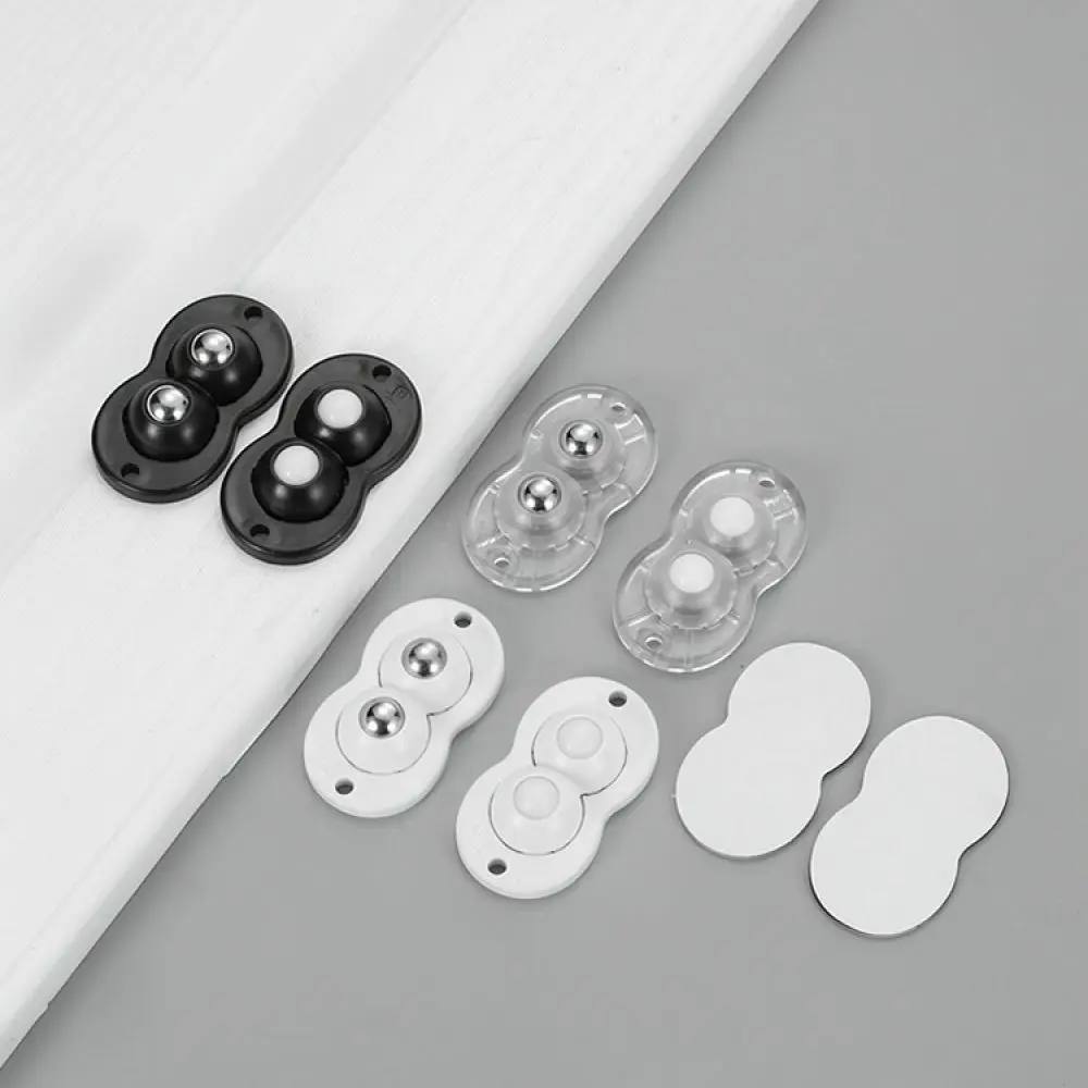 Stick On Universal Caster For Furniture Bin Heavy Duty Silent Ball Bearing Rotation Mover Storage Hardware Accessory
