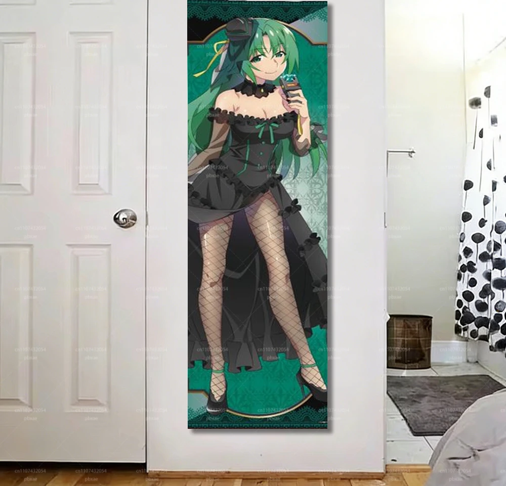 S-Sonozaki Shion Gothic Dress Tapestry, Long Vertical Wall Hanging, Anime Room Decor