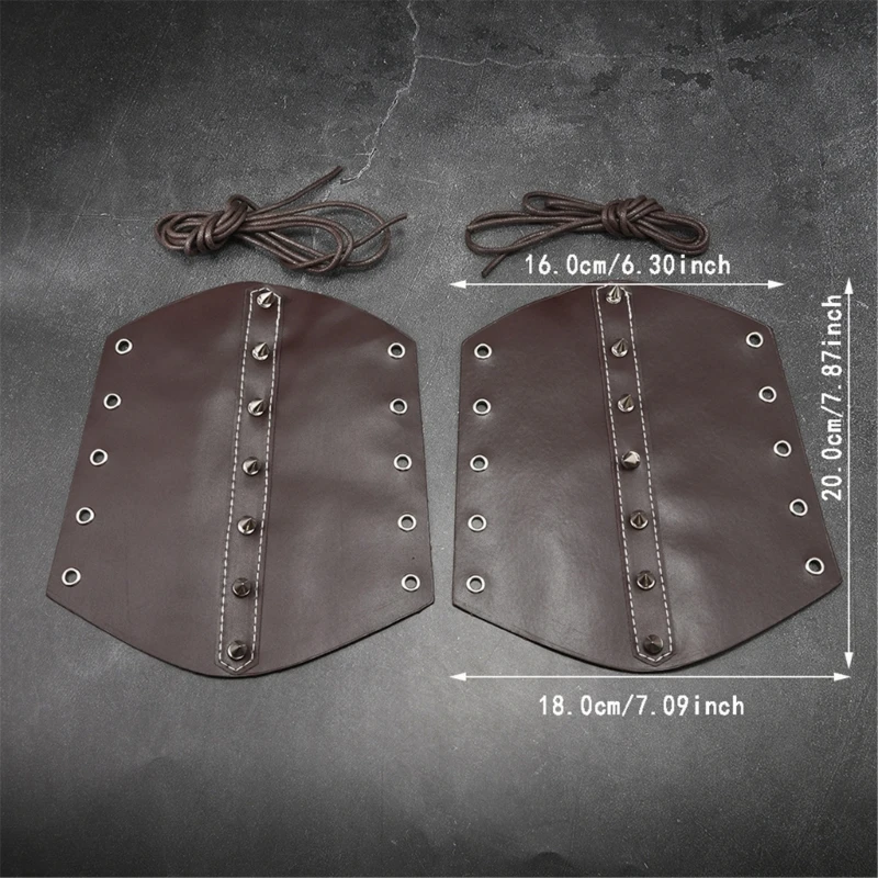 1PC Breathable Adjustable Motorcycle Arm Guards Punk PU Leather Wrist Protectors For Cycling Outdoor Activity