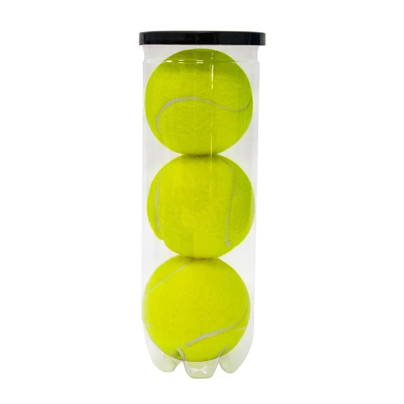 

High Elasticity 3-Pack Tennis Balls for Adults Durable Wool with Pressure-Free Rubber Core for Competition Training