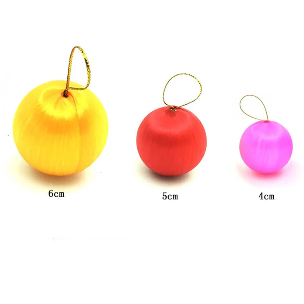 6 قطعة شجرة عيد الميلاد الكرة قلادة جميلة ملونة عيد الميلاد الديكور 5 سنتيمتر لمتجر المنزل مكتب عطلة هدية الكرة ديكور عيد الميلاد #3