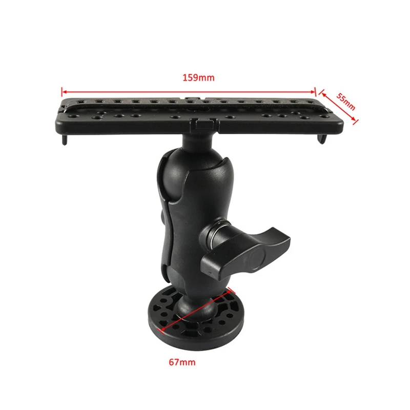

B0a-tMarine Boat Fishfinder Bracket 360 Degree Depth Sounder Base Mount Universal Fishes Finder Mount GPS MAP