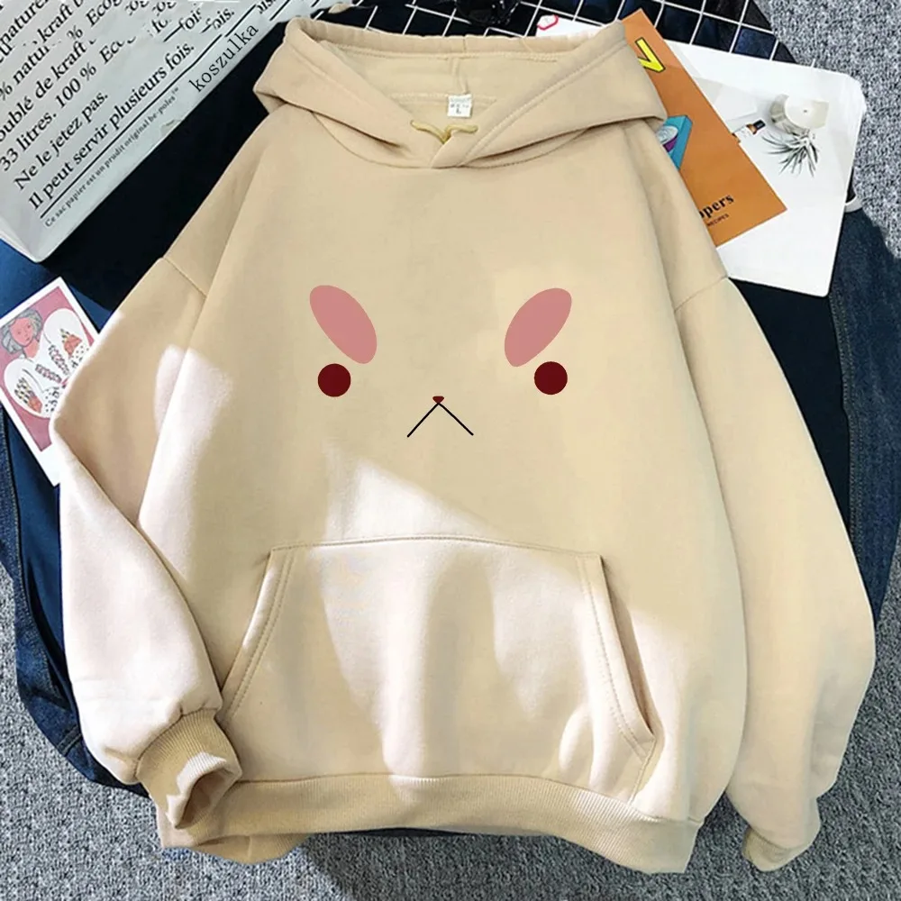 Anime Bee And Puppycat Unhappy Face Cute Graphic Print Hooded Men Women Hoodies Aesthetic Trendy Sweatshirt Unisex Streetwear